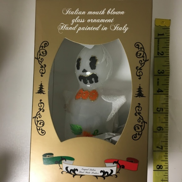 Bellagio Mouth Blown Glass Ghost Ornament - Picture 4 of 5